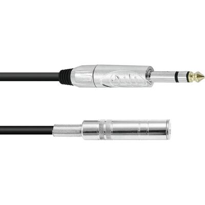 Omnitronic 6,3 mm Stereo 3m Schwarzes Audiokabelverlängerung Omnitronic 6,3 mm Stereo 3m Schwarzes Audiokabelverlängerung