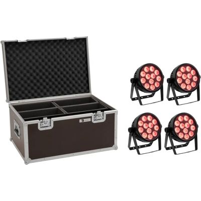 EuroLite Set 4x LED 7C-12 Silent Slim Spot - LED Bühnenlicht EuroLite Set 4x LED 7C-12 Silent Slim Spot - LED Bühnenlicht