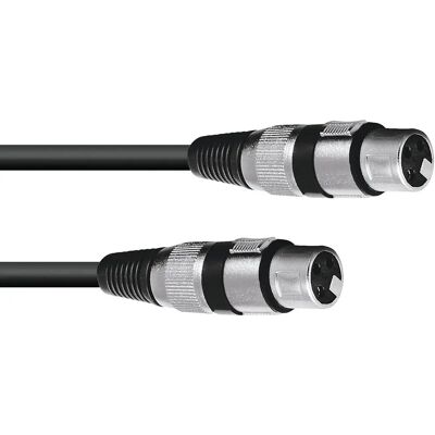 Omnitronic 3022075C XLR Kabeladapter - Kurz, 0,15m, Schwarz Omnitronic 3022075C XLR Kabeladapter - Kurz, 0,15m, Schwarz