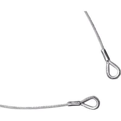 EuroLite Stahlseil - Sicherheitsobligationen, 6x19 Faserkern, 4mm, Silber EuroLite Stahlseil - Sicherheitsobligationen, 6x19 Faserkern, 4mm, Silber