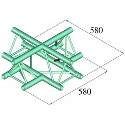 Alutruss DQ3-PAC41 Aluminium-Struktur - 3-Punkt-Kreuzsystem Alutruss DQ3-PAC41 Aluminium-Struktur - 3-Punkt-Kreuzsystem