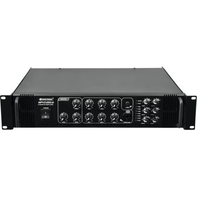 Omnitronic MPVZ-250.6 250W Versterker - 6 Zone PA Mengpaneel Omnitronic MPVZ-250.6 250W Versterker - 6 Zone PA Mengpaneel