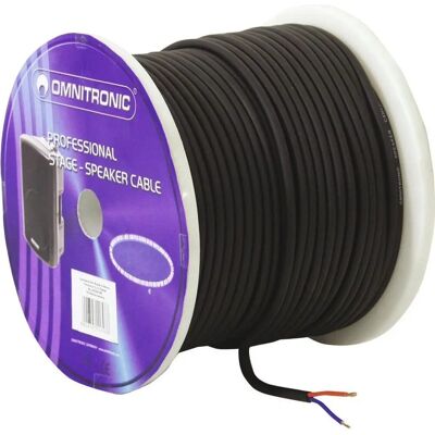 Cavo per altoparlanti Omnitronic 2x1,5 50m Nero Durevole - Cavi per altoparlanti su tamburo Cavo per altoparlanti Omnitronic 2x1,5 50m Nero Durevole - Cavi per altoparlanti su tamburo