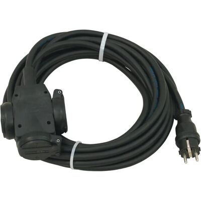 PSSO Forlengelseskabel - 10m, 3x2,5mm², Svart - For underholdning PSSO Forlengelseskabel - 10m, 3x2,5mm², Svart - For underholdning