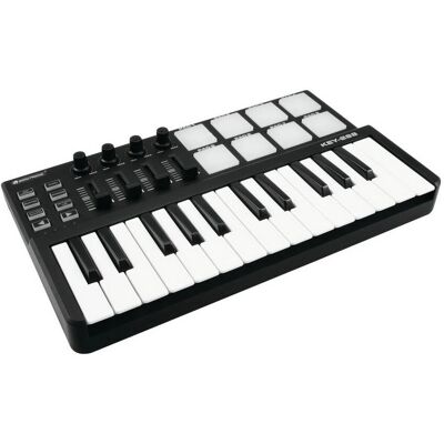 Omnitronic KEY-288 MIDI Controller - Bærbart USB MIDI-enhed Omnitronic KEY-288 MIDI Controller - Bærbart USB MIDI-enhed