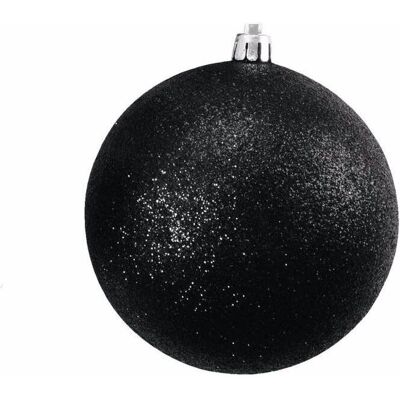 Europalms Modell 83501268 - Schwarze Glitzer Weihnachtskugel-Set Europalms Modell 83501268 - Schwarze Glitzer Weihnachtskugel-Set