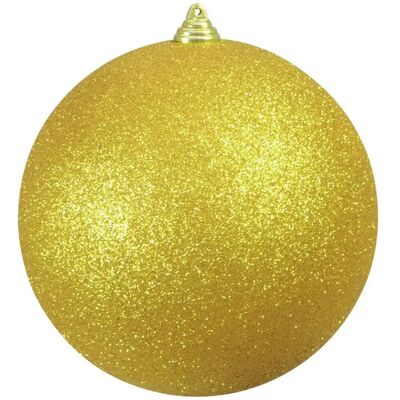 EUROPALMS Boule de Noël Or 20cm avec Paillettes - Publicité EUROPALMS Boule de Noël Or 20cm avec Paillettes - Publicité