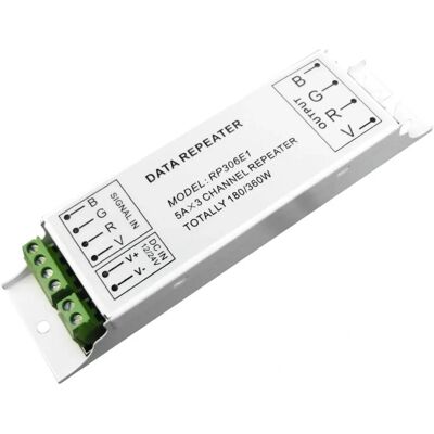 EuroLite LED Strips-forstærker - Udvidelse, 12V/24V, 60W Max EuroLite LED Strips-forstærker - Udvidelse, 12V/24V, 60W Max