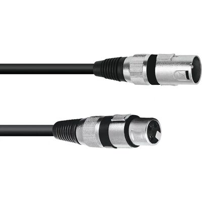 Omnitronic 3022075B XLR Kabel - 3-polig, 0,2m, Schwarz Omnitronic 3022075B XLR Kabel - 3-polig, 0,2m, Schwarz