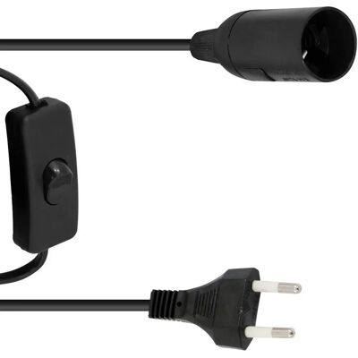 Eurolite Strömkabel E27 - 1,7 m Svart - Strömkabel och Kontakt Eurolite Strömkabel E27 - 1,7 m Svart - Strömkabel och Kontakt