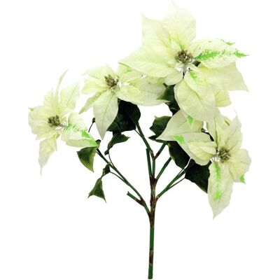 Europalms Weihnachtsstern-Busch - Creme - 60cm - Weihnachtsdeko Europalms Weihnachtsstern-Busch - Creme - 60cm - Weihnachtsdeko