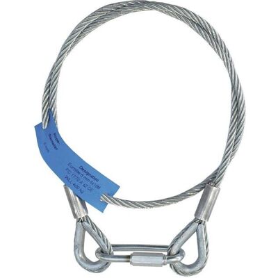 EuroLite Corde de Sécurité - Corde de Sécurité - 1m - Argent EuroLite Corde de Sécurité - Corde de Sécurité - 1m - Argent