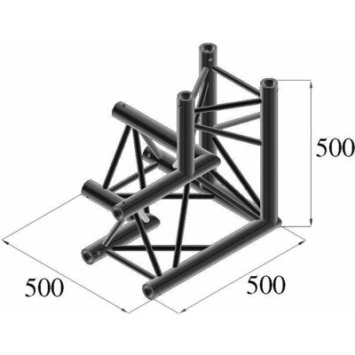 Alutruss TRILOCK S-PAL-33 3-Wege-Ecke - Schwarz Alutruss TRILOCK S-PAL-33 3-Wege-Ecke - Schwarz