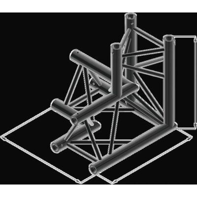 Alutruss Trilock S-PAL-33 Coin 3 Voies - Noir Alutruss Trilock S-PAL-33 Coin 3 Voies - Noir