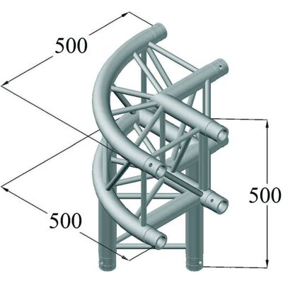 Alutruss Quadlock 2-Wege-Ecke - Ecken Truss-System Alutruss Quadlock 2-Wege-Ecke - Ecken Truss-System