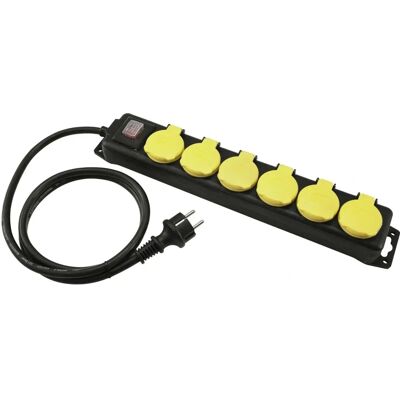 EuroLite Strømskinne - 6 uttak IP44 Innendørs/Utendørs EuroLite Strømskinne - 6 uttak IP44 Innendørs/Utendørs