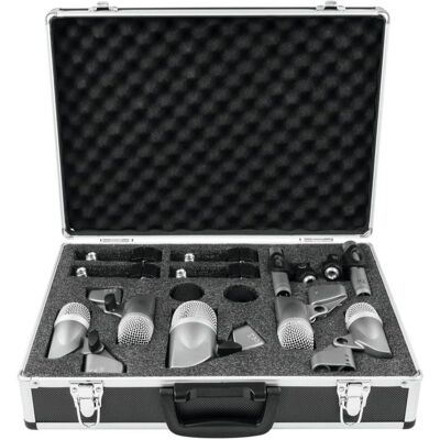 Set Microfoni Omnitronic - Dinamici e a Condensatore, 30-18000Hz Set Microfoni Omnitronic - Dinamici e a Condensatore, 30-18000Hz