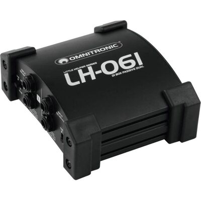 Omnitronic LH-061 PRO Passiv Dobbel DI-Box - Effekt Enhed Omnitronic LH-061 PRO Passiv Dobbel DI-Box - Effekt Enhed