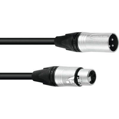 Neutrik DMX Kabel - 5m, XLR 3pol, Schwarz - DMX Kabel Neutrik DMX Kabel - 5m, XLR 3pol, Schwarz - DMX Kabel