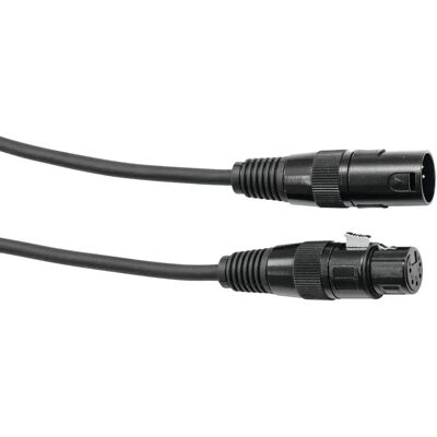 EuroLite DMX Kabel XLR 5pol 1m schwarz - DMX Kabel EuroLite DMX Kabel XLR 5pol 1m schwarz - DMX Kabel