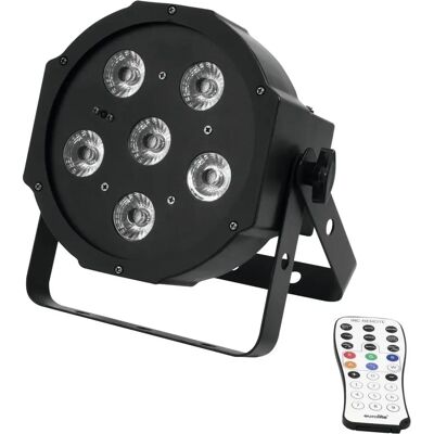 EuroLite LED Par Spotlight - Kompakt 6x3W RGB/UV - Schwarz EuroLite LED Par Spotlight - Kompakt 6x3W RGB/UV - Schwarz