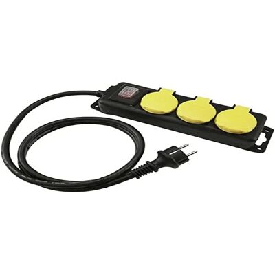EuroLite regleta IP44 3 tomas 5m cable EuroLite regleta IP44 3 tomas 5m cable