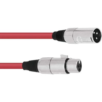 Câble XLR Omnitronic 30220905 - Microphone, 5m, Rouge - Publicité Câble XLR Omnitronic 30220905 - Microphone, 5m, Rouge - Publicité