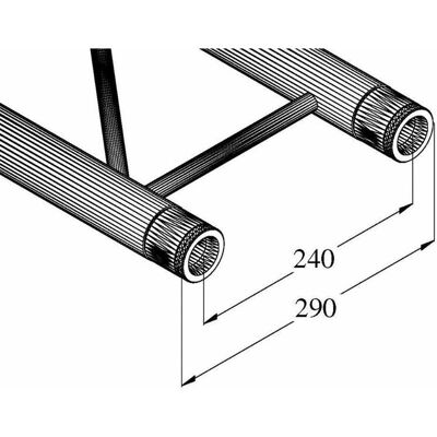 Alutruss E-GL22 1500 Aluminium 2-Punkt-Traversensystem - Bühne & Event Alutruss E-GL22 1500 Aluminium 2-Punkt-Traversensystem - Bühne & Event