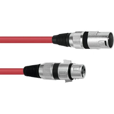 Omnitronic 30220899 - 1 m XLR Kabel - Rot Omnitronic 30220899 - 1 m XLR Kabel - Rot