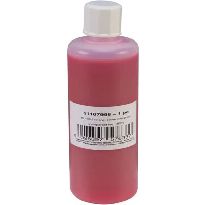 EUROLITE Stempelfarbe - UV-aktiv, transparent rot - 100ml EUROLITE Stempelfarbe - UV-aktiv, transparent rot - 100ml