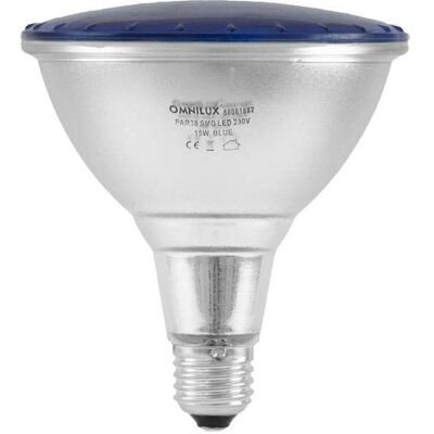 Omnilux PAR-38 230V SMD 15W E-27 LED Blau - LED Lampe Omnilux PAR-38 230V SMD 15W E-27 LED Blau - LED Lampe