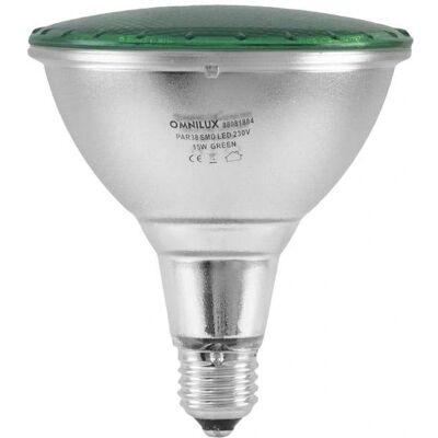 Omnilux PAR-38 230V SMD 15W E-27 LED green - Effect Light Omnilux PAR-38 230V SMD 15W E-27 LED green - Effect Light