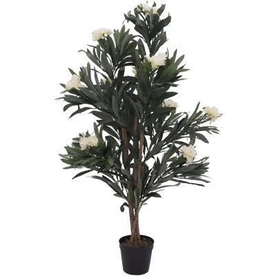 Europalms Oleandertræ - Hvid, 120cm Kunstig Plante Europalms Oleandertræ - Hvid, 120cm Kunstig Plante