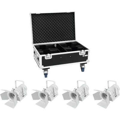 Eurolite Set 4x LED THA-40PC Weiß & Koffer - Theater-Spot Eurolite Set 4x LED THA-40PC Weiß & Koffer - Theater-Spot