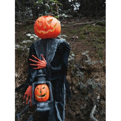 Toile d'araignée fluorescente orange Halloween EUROPALMS - Avec araignée - 100g - Décoration Halloween - Publicité Toile d'araignée fluorescente orange Halloween EUROPALMS - Avec araignée - 100g - Décoration Halloween - Publicité