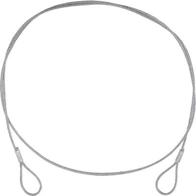 EuroLite Corda d'Acciaio 400x3mm Nera - Corda di Sicurezza EuroLite Corda d'Acciaio 400x3mm Nera - Corda di Sicurezza