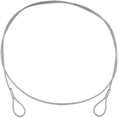 EuroLite Stahlseil - 900x3mm Silber - Stahlseil EuroLite Stahlseil - 900x3mm Silber - Stahlseil