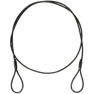 EuroLite Stahlseil (SC) 900x3mm Schwarz - Sicherheitsschnur EuroLite Stahlseil (SC) 900x3mm Schwarz - Sicherheitsschnur