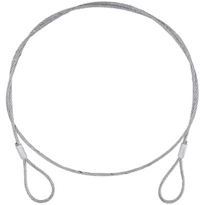 EuroLite Stahlseil 900x4mm Silber - Stahlseil EuroLite Stahlseil 900x4mm Silber - Stahlseil