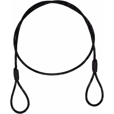 EuroLite Cuerda de Acero - 900x4mm Negra - Cuerda para Levantar EuroLite Cuerda de Acero - 900x4mm Negra - Cuerda para Levantar