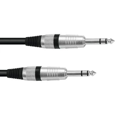Omnitronic Modell 6,3 stereo 3m sw ROAD - Audiokabel Omnitronic Modell 6,3 stereo 3m sw ROAD - Audiokabel