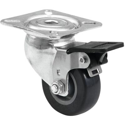 Roadinger Drehlager 50mm Grau mit Bremse - Rollen Roadinger Drehlager 50mm Grau mit Bremse - Rollen