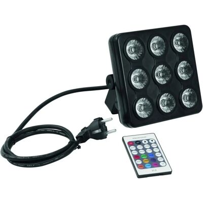 EuroLite LED Party Panel RGB+UV - RGB+UV Partylicht - 9x4W LEDs EuroLite LED Party Panel RGB+UV - RGB+UV Partylicht - 9x4W LEDs