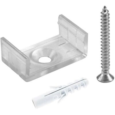 Eurolite Montageschiene für U-Profil 20mm Kunststoff - Halter für LED-Streifen Eurolite Montageschiene für U-Profil 20mm Kunststoff - Halter für LED-Streifen