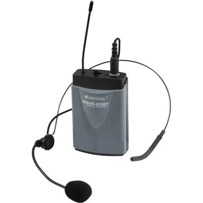 Omnitronic WAMS-65BT Draadloze bodypack-zender - Microfoonsysteem Omnitronic WAMS-65BT Draadloze bodypack-zender - Microfoonsysteem
