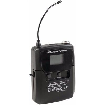 OMNITRONIC - UHF-300 - lommebærer sender OMNITRONIC - UHF-300 - lommebærer sender