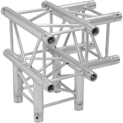 Alutruss Quadlock 6082T-42 4-Wege-T-Stück - Aluminium 4-Punkt-Traversensystem Alutruss Quadlock 6082T-42 4-Wege-T-Stück - Aluminium 4-Punkt-Traversensystem