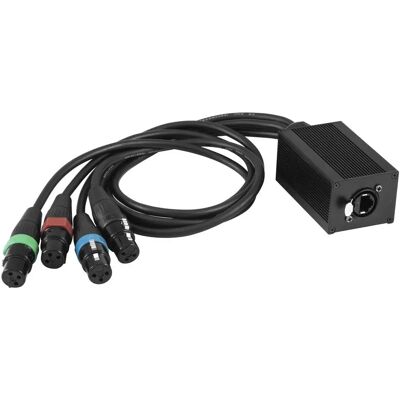 Eurolite DNK-2 DMX Adapter - RJ45 / 4x XLR 3-pin female Eurolite DNK-2 DMX Adapter - RJ45 / 4x XLR 3-pin female