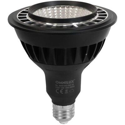 Omnilux PAR-38 LED Lamp - Adjustable dim-to-warm, 38°, White Omnilux PAR-38 LED Lamp - Adjustable dim-to-warm, 38°, White