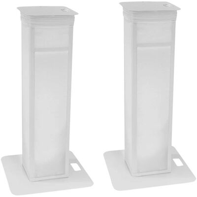 Eurolite Bühnenständer - Verstellbar 2er Set aus Weißem Stahl Eurolite Bühnenständer - Verstellbar 2er Set aus Weißem Stahl